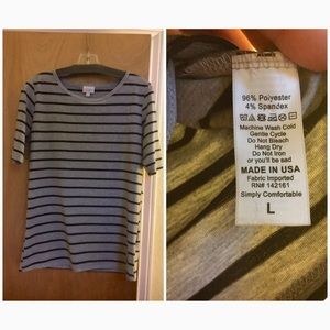 Lularoe Large striped Gigi